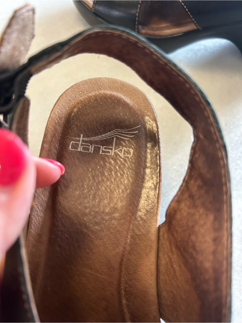 Dansko Jacinda black slingback sandal size 36 - Picture 5 of 7